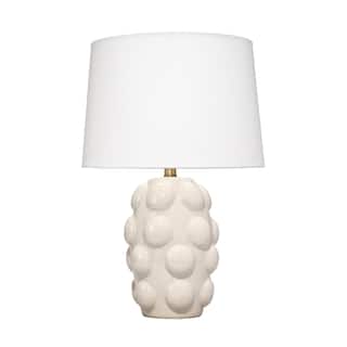 Alden Decor Terra Ceramic Table Lamp with Linen Shade