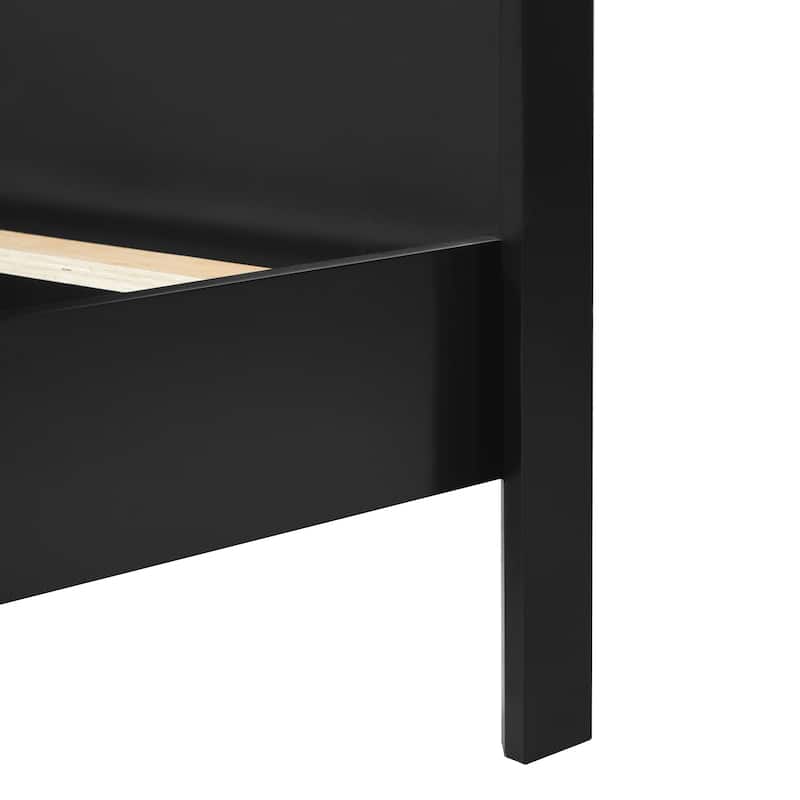 Christopher Knight Home- Alaric Solid Pine Wood Bed with Headboard