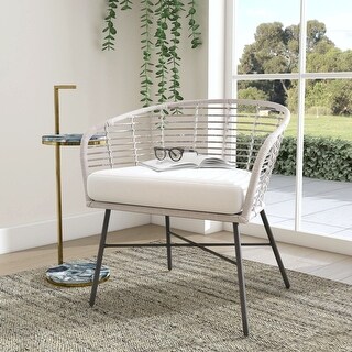 Cove Rattan Curved Occasional Chair by East at Main