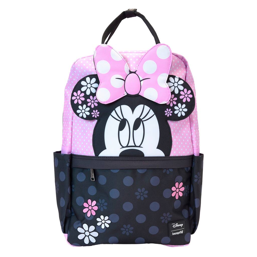 Disney Minnie Mouse Floral Rock The Dots Nylon Full-Size Backpack