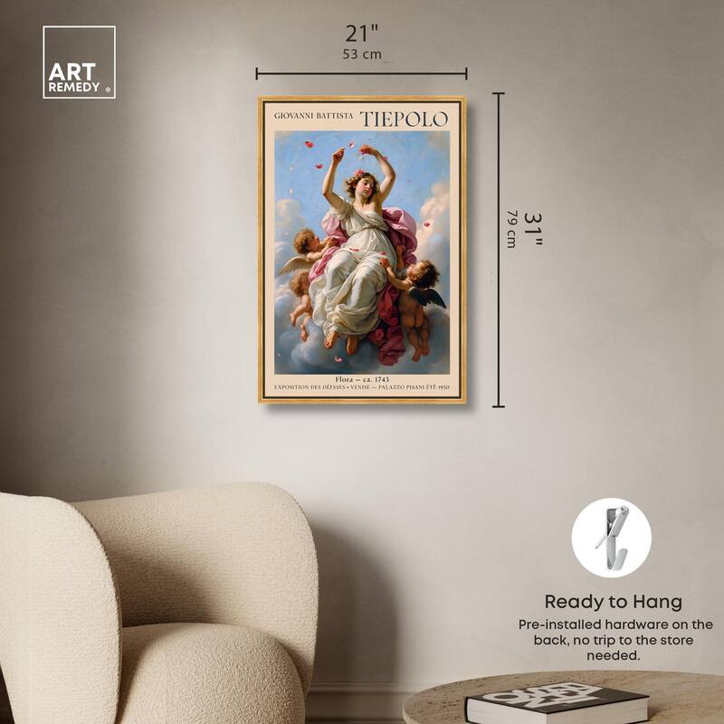 Flora in the Venetian Sky Canvas by Art Remedy