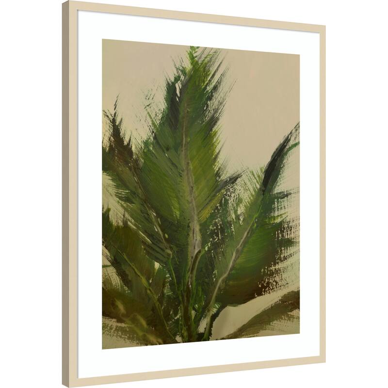 Verdant Strokes by Dan Hobday Wood Framed Wall Art Print