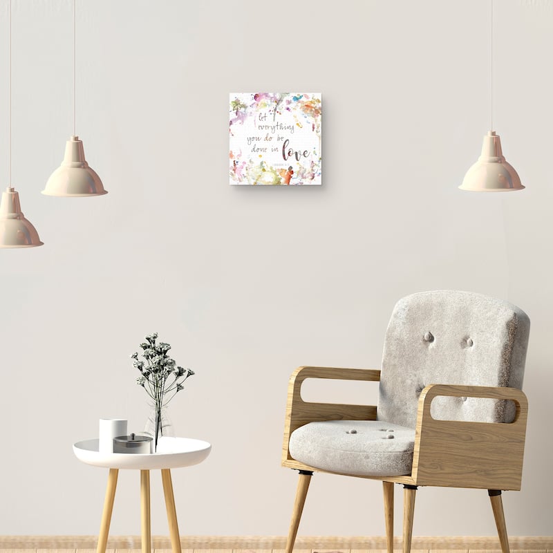 Done in Love Canvas Art Print