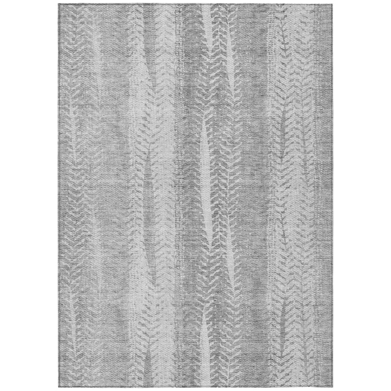 Machine Washable Indoor/ Outdoor Chantille Modern Imprints Rug