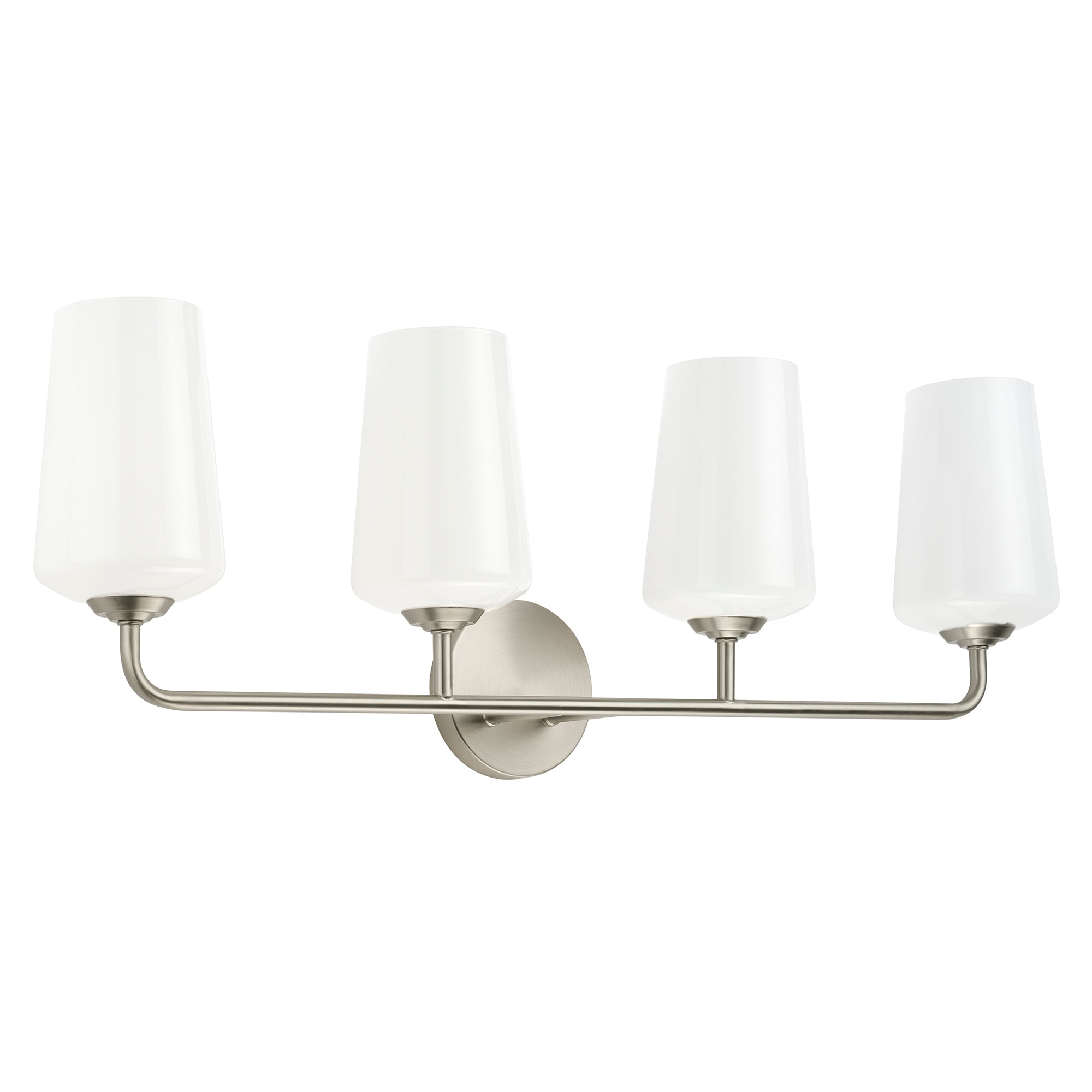 Celino Four-Light Bath & Vanity with White Glass - 33