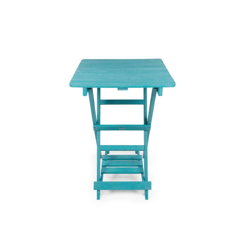 Patagonia Fully Assembled All-Weather Recycled HDPE Outdoor Folding Bar table