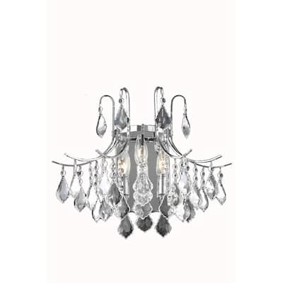 Living District Amelia Collection Chrome Wall Sconce