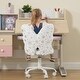 preview thumbnail 18 of 16, Cute Butterfly Back Kids Desk Chair, Adjustable Furry Swivel Chair for Study/Home/Bedroom/School