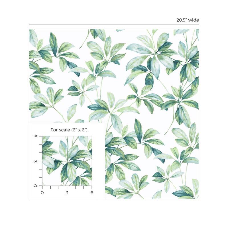 NextWall Leaf Trail Peel and Stick Wallpaper