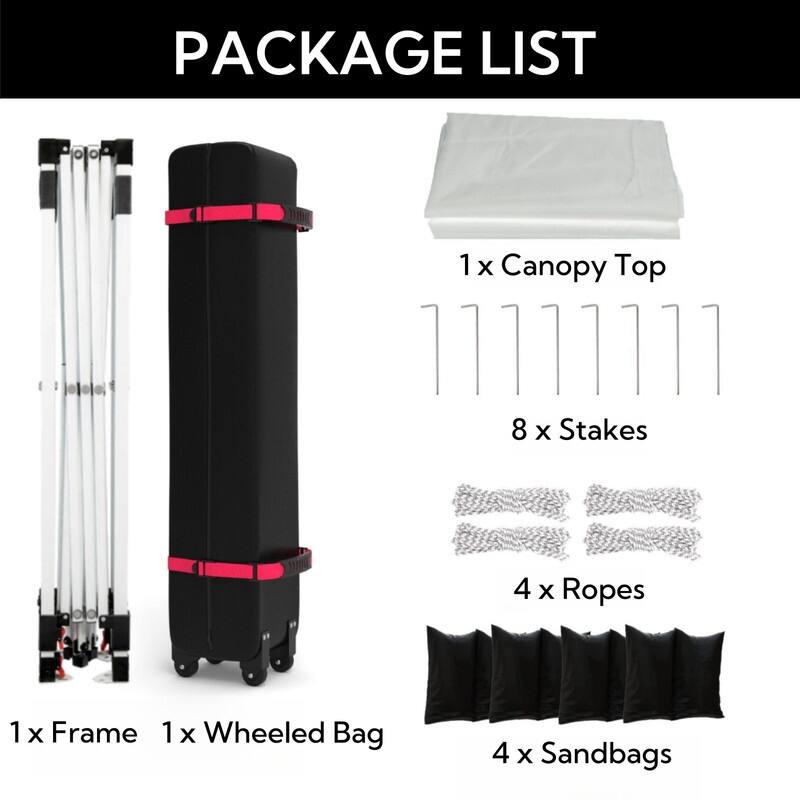 10' x 10' Pop Up Canopy, Commercial Outdoor Easy Up Party Tent with Carry Bag
