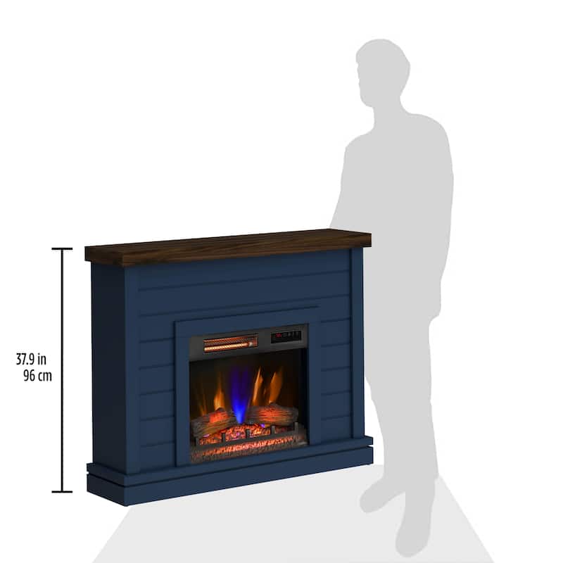 duraflame® Shiplap Wall Mantel Electric Fireplace