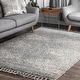 preview thumbnail 50 of 53, nuLOOM Moroccan Boho Tassel Lined Shag Area Rug 2' x 3' - Grey