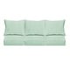 preview thumbnail 11 of 49, Sorra Home Sunbrella Outdoor Deep Seating Sofa Pillow and Cushion Set 23 in W x 25 in D x 5 in H - Canvas Spa
