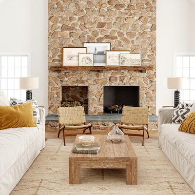 Amaranth Arrow Cotton/Jute Area Rug