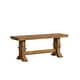 preview thumbnail 12 of 18, Eleanor Black Farmhouse Trestle Base Slat Back 6-piece Dining Set by iNSPIRE Q Classic