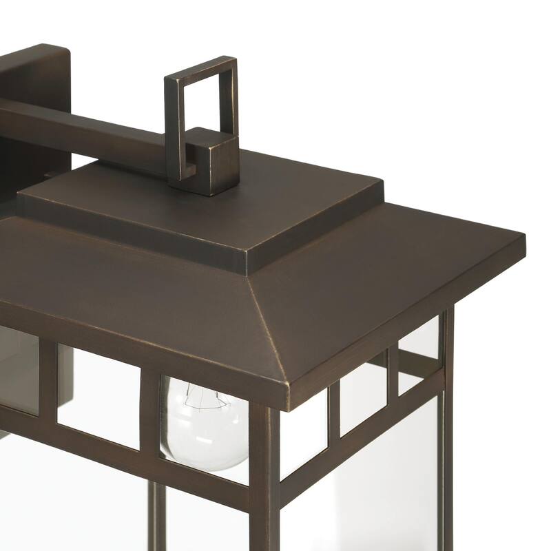 Hunter Yancy House Outdoor Wall Light - Front Porch, Patio, Garage - Mission, Transitional - Resists Corrosion!