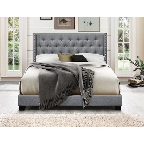 Brady Upholstered Wingback Panel Bed. Opens flyout.