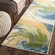 preview thumbnail 3 of 39, SAFAVIEH Evoke Tambra Abstract Swirl Rug 2'3" x 8' Runner - Gold/Blue - Runner