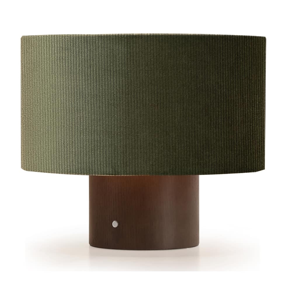 10 in. Modern Small Table Lamp with Corduroy Shade and Touch Switch for Kid Room, Living Room