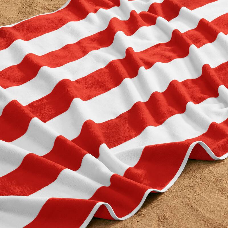 Linery & Co. Cotton Stripe Beach Towel, 4 Pack - 30" x 60"