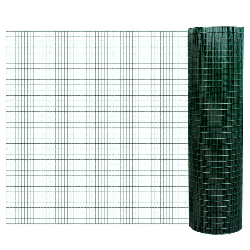 PawHut 98' L x 35.5" H Hardware Cloth, 1/2 x 1 Inch Wire Mesh Fence Netting Roll for Aviary, Chicken Coop - 98' L x 35.5"