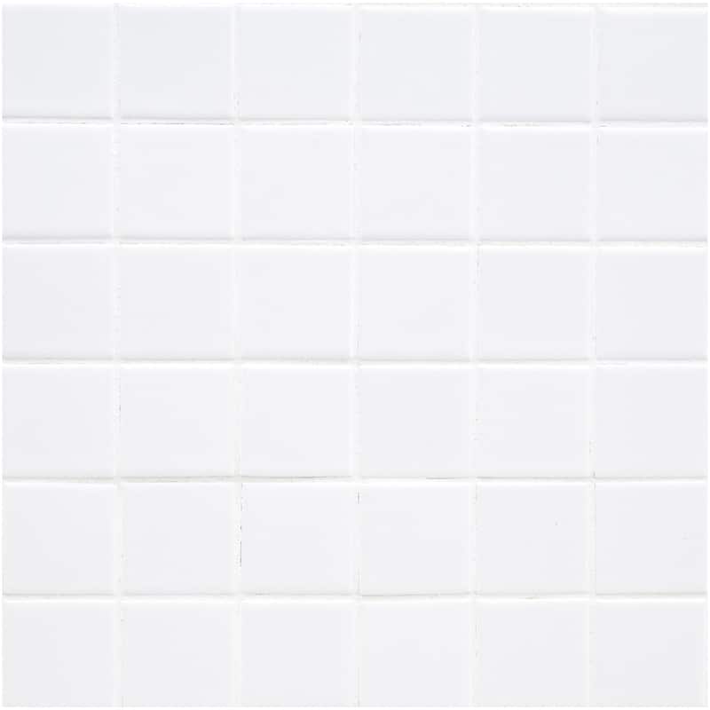 Ackland AKN-P-SE2X2SQM-CA Segment - 12" x 12" Porcelain Square Floor - Blanc