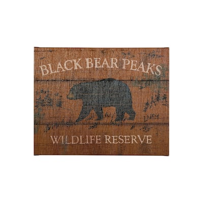 Lodge Signs V (35 x 28) Canvas Art Print