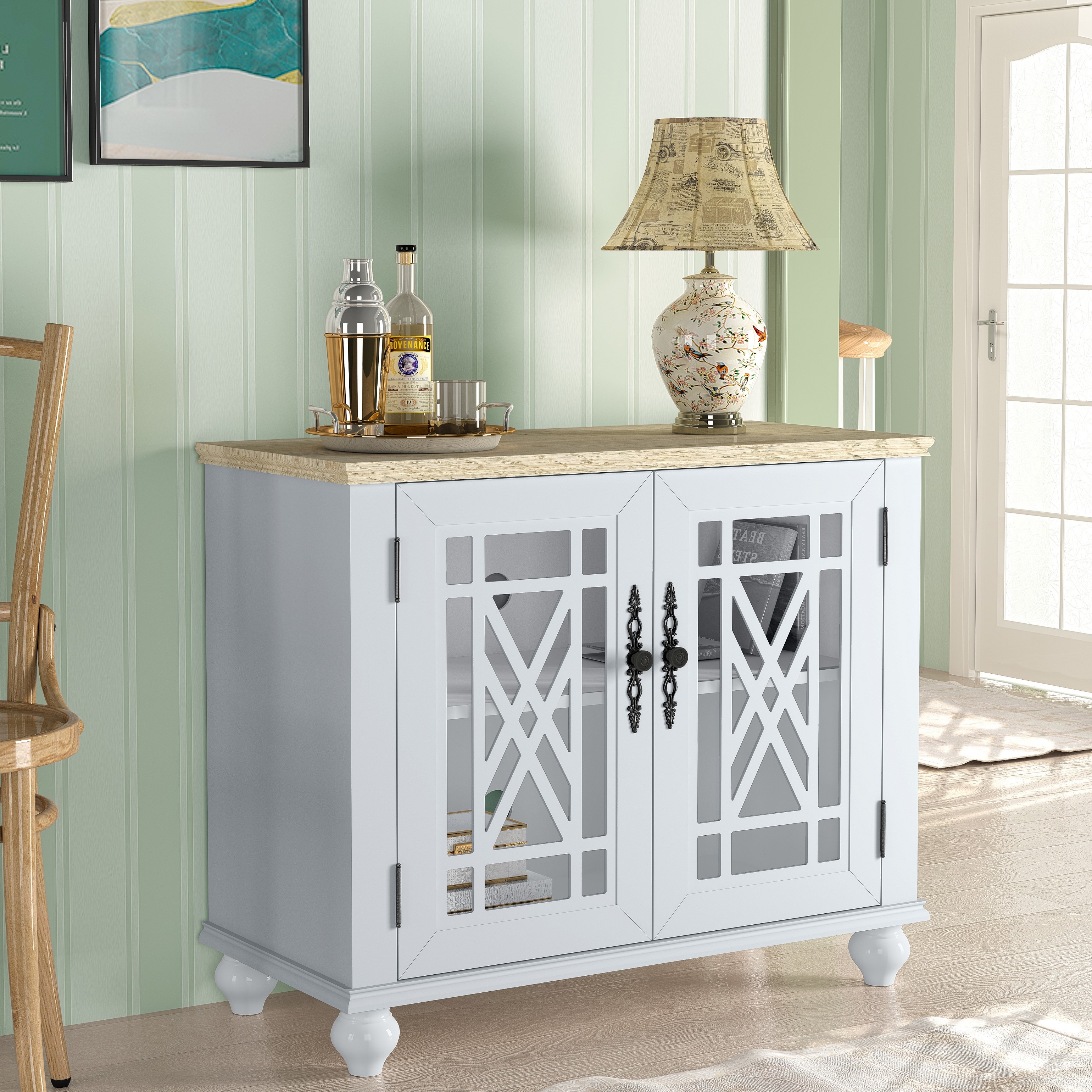 Wood Kitchen Accent Buffet