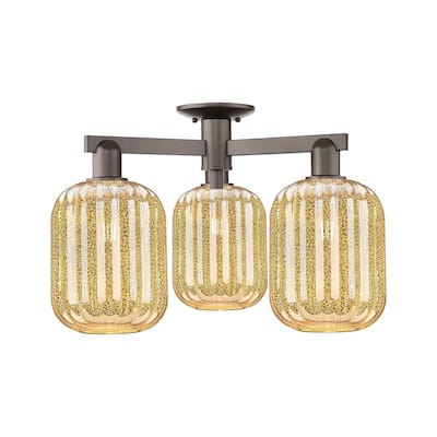 Innovations Lighting 716-3F-14-25 Preston Semi-Flush Preston 3 Light