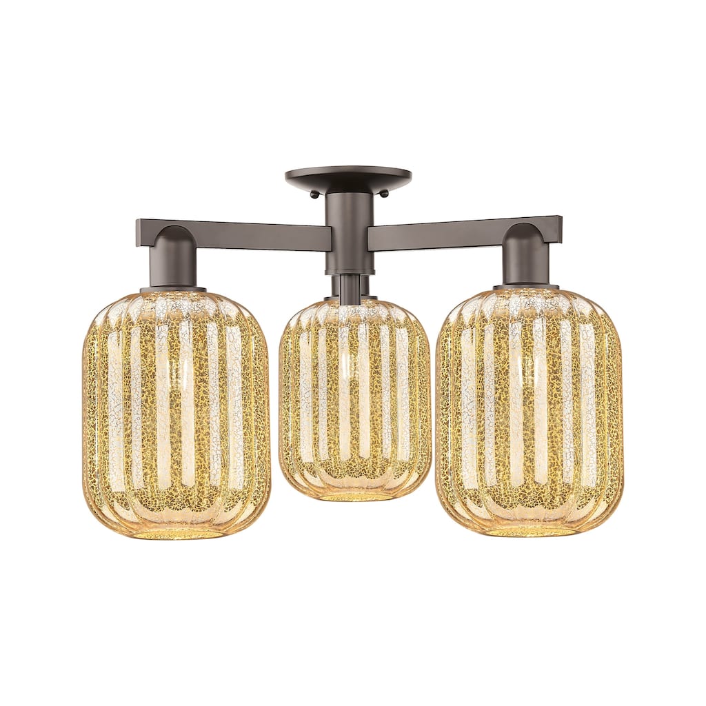 Innovations Lighting 716-3F-14-25 Preston Semi-Flush Preston 3 Light