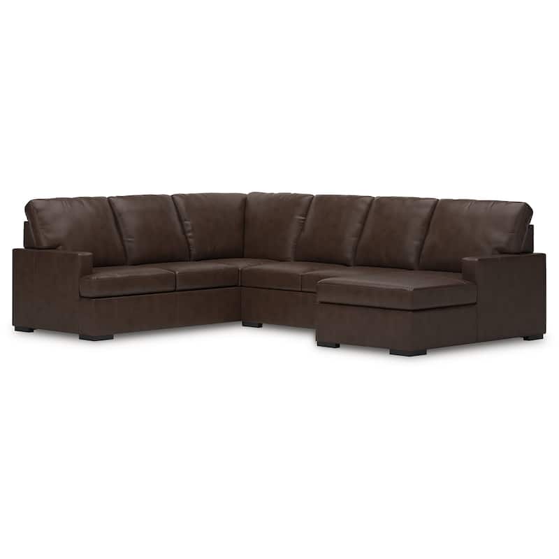 Signature Design by Ashley Modern Day Dark Brown 3-Piece Sectional with Chaise
