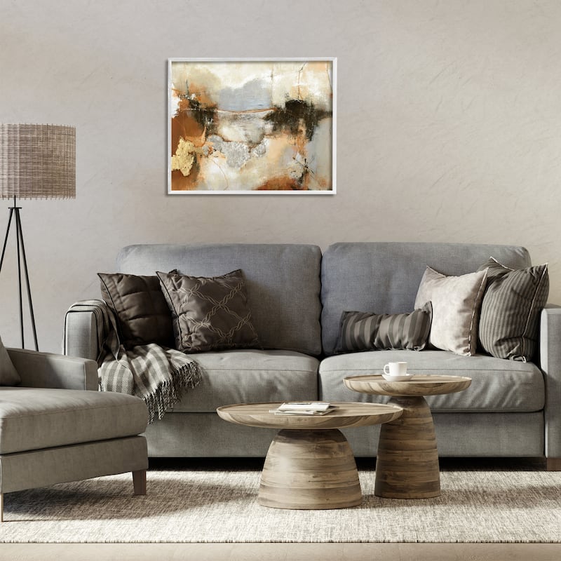 Stupell Unique Earthy Abstraction Framed Giclee Art Design By Design Fabrikken