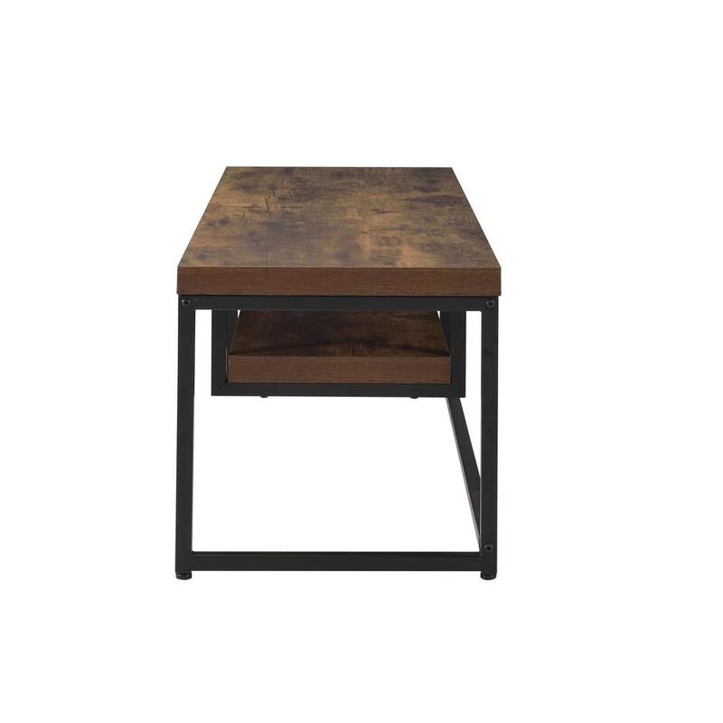 Industrial Style 47" TV Stand with Storage Shelf and Metal Legs for Living Room