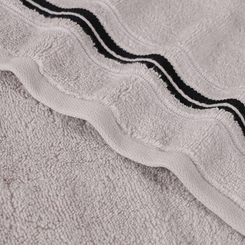 Superior Sadie Zero Twist Cotton Solid and Floral 6 Piece Towel Set