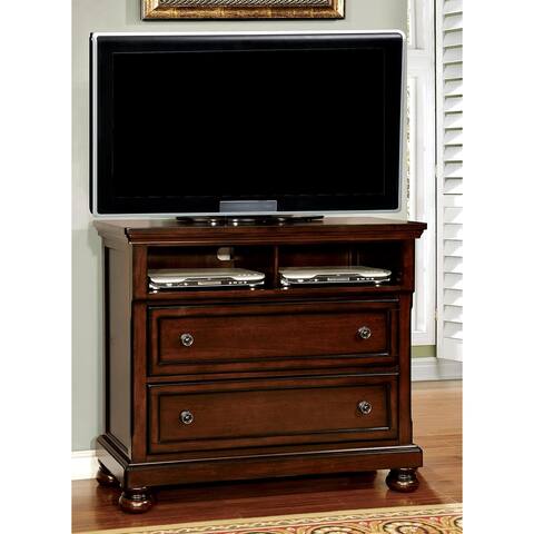 Furniture of America Yoa Traditional 45-inch Cherry Media Chest