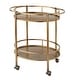 preview thumbnail 8 of 13, Lifestorey Devin Oval Metal Bar Cart