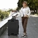 preview thumbnail 17 of 19, Zipperless Aluminum Frame Luggage with Spinner Wheels TSA Lock and Cup Holder 28" Hard Shell Suitcase