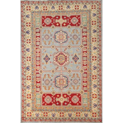 Kazak Oriental Area Rug Handmade Bedroom Wool Carpet - 6'9" x 9'9"
