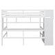 preview thumbnail 11 of 22, Kid-Friendly Design Full Size Loft Bed with Desk and Drawers