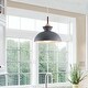 preview thumbnail 27 of 66, 1 - Light Modern Metal 11.02" Bowl Dome Island Pendant Light Grey
