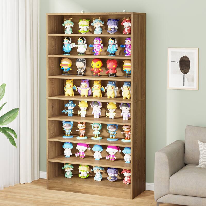 Large Bookcase, Open Display Shelf, Storage Cabinet Organizer Bookshelf for Living Room, Home Office, Library, Bedroom