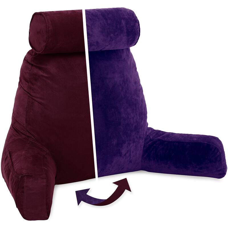 Husband Bedrest Micro-Suede Reading Pillow