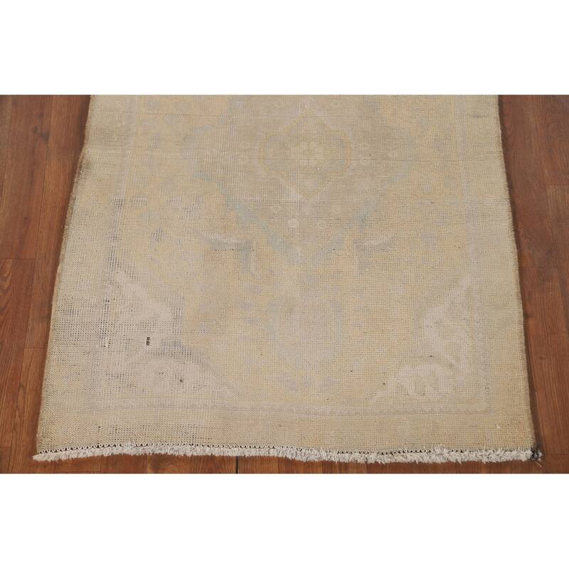 Hand Knotted Oriental 100% Wool Carpet Traditional Floral Peach Tabriz Area Rug - 4' 6'' X 3' 0''