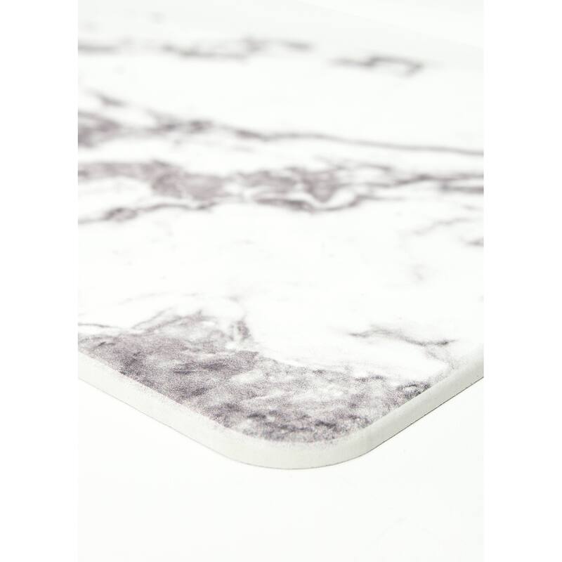 FloorPops Marble Grey Stone Quick Drying Mat