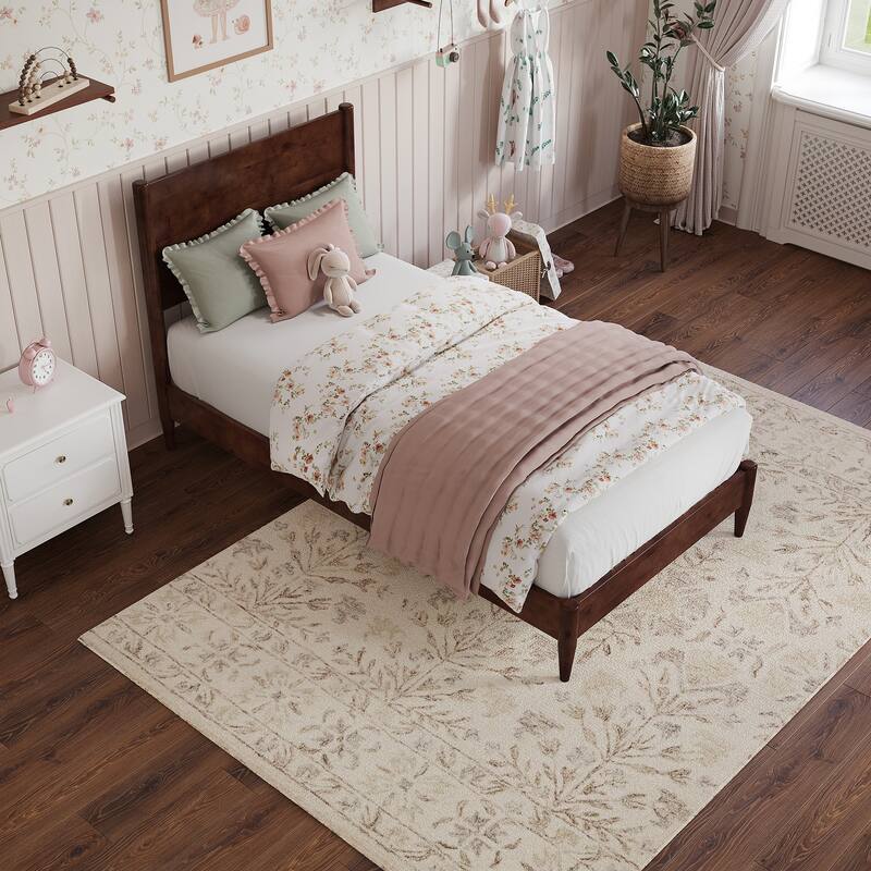 Pasadena Solid Wood Low Profile Platform Bed