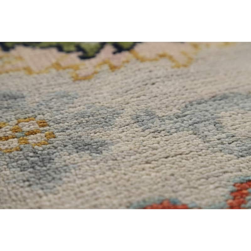 Oushak Style Area Rug Handmade Transitional Wool Carpet - 8'10"x 11'10"