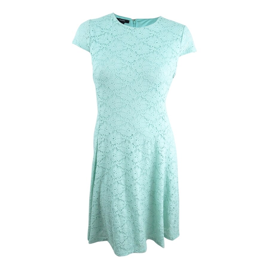 alfani lace fit & flare dress
