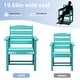 preview thumbnail 19 of 94, 6-Piece HDPE Outdoor Dining Table Sets with Umbrella Hole - 1-Table 4-Chairs-1-Bench
