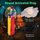 preview thumbnail 9 of 8, Costway 4.5FT Grins Animatronic Clown Halloween Decoration w/ - See Details