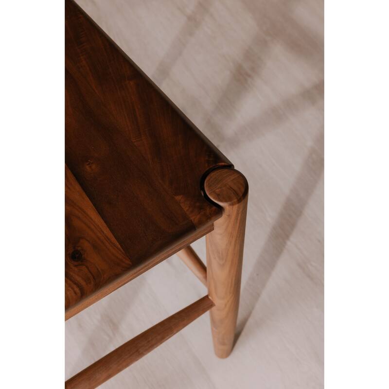 Aurelle Home Owletta Modern Solid Wood Barstool - 19.5"W x 42"H x 20"D